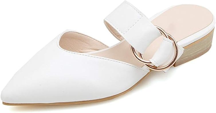 ladies white mules