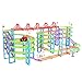 SZJJX Multi-Track Rail Car Building Block Railway Train Set Educational Kids DIY Assembly Toy with Race Track and Electric Car Five Orbits