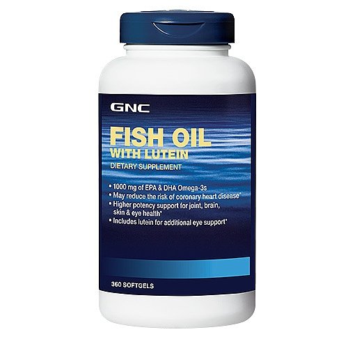 GNC Fish Oil With Lutein 360 Softgels eBay