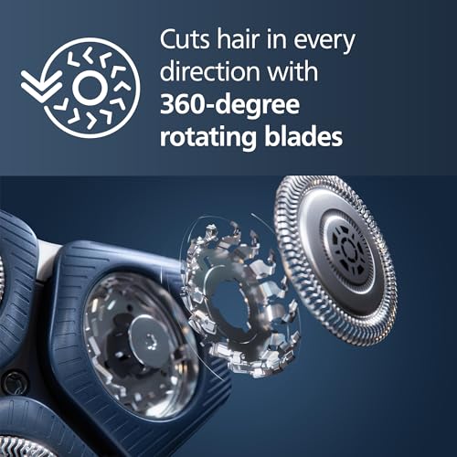 Philips Shaver Series 7000 Wet & Dry Electric Shaver & Nose Trimmer 3000 Bundle, SkinIQ Technology with Steel Precision Blades, Pop-up Trimmer, Travel Case, Cleaning Pod, Amazon Exclusive, ‎BD0101AZ
