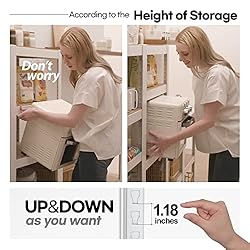HOMEDANT House Reversible 5-Tier Adjustable Storage
