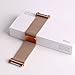 hooroor Bling Bands Compatible with Fitbit Ionic Smart Watch for Women Men, Fully Magnetic Closure Clasp Milanese Mesh Loop Stainless Steel Metal Replacement Bracelet Wristbands (Burnt Orange, Small)