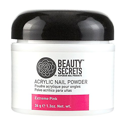 Beauty Secrets Extreme Pink Acrylic Nail Powder Extreme Pink