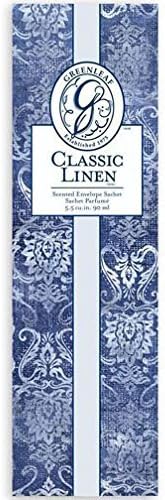 Greenleaf Slim Scented Envelope Sachet Set of 4 - Classic Linen