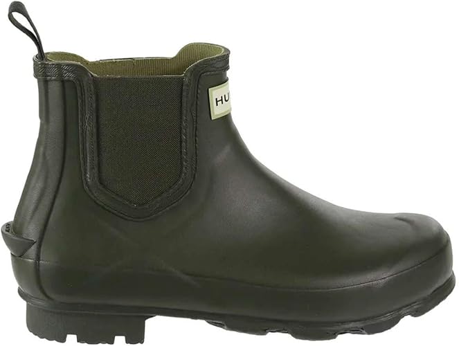 hunter chelsea boots dark olive