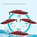 Blexy RC Boat High Speed 2.4G 4CH Electric RC Racing Boat with LCD Screen for Lakes and Outdoor Adventure (Red)
