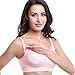 Anmengte Womens Seamless Push Up Nursing Bra Comfort Sleep Maternity Bralette (L, 03Pink)