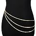 Jane Stone Hot Sexy Waist Belt Belly Unibody Body Chain Gold (B0378)