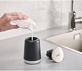 Joseph Joseph Presto Hygienic Bathroom Soap Dispenser Grey Stainless view 5