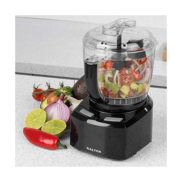 Salter EK3171 8 In 1 Compact Food Processor, Prep Pro Mini Electric Food Chopper, 1L BPA-Free Easy Pour Jug, Stir, Mix…