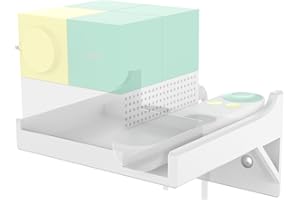 ARSUNOVO ​Wall-Mounted Shelf for Nex Playground Console and Remote |Under-TV Gaming Organizer, Easy to Install, Secure Hold for Gaming Setup (White)​