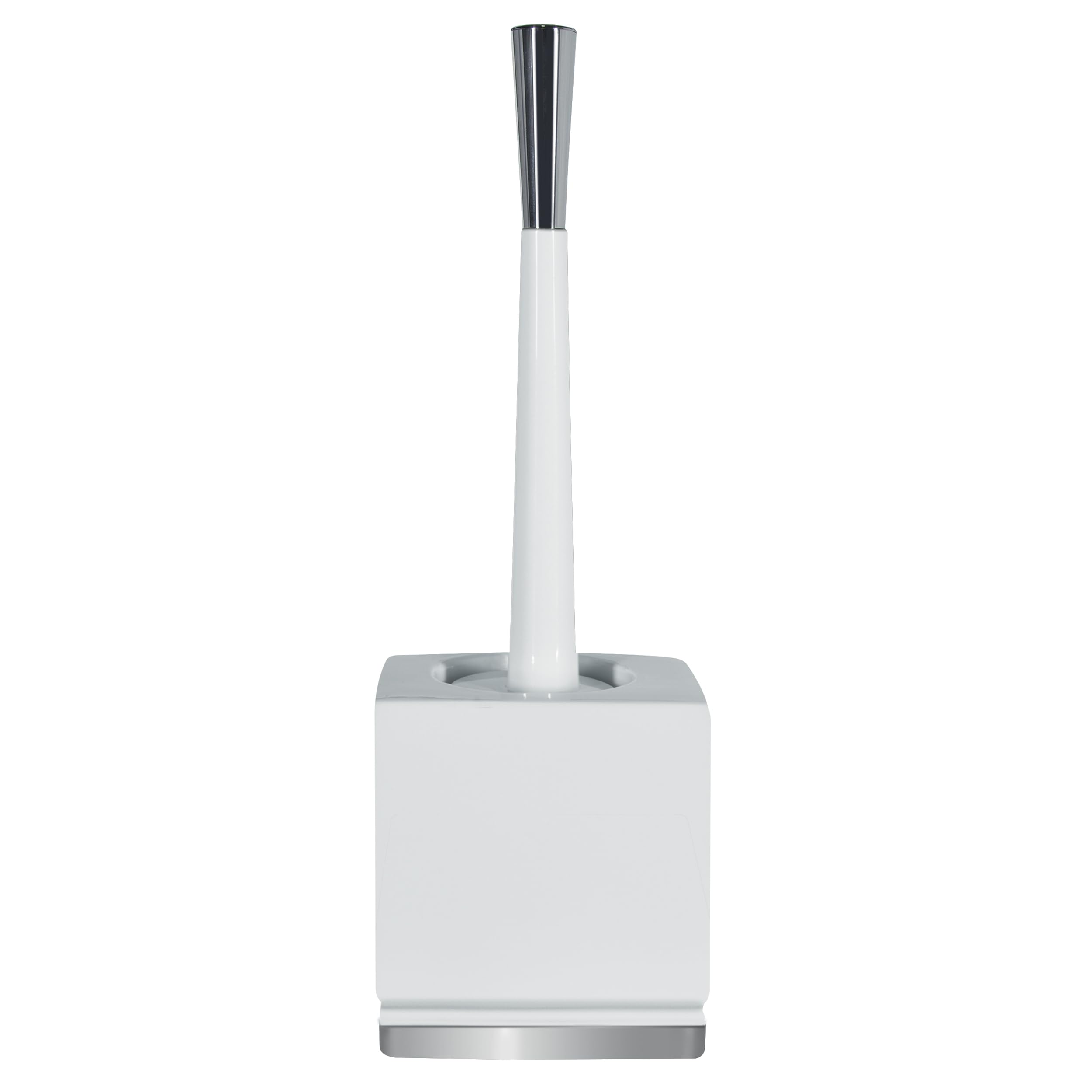 Spirella 10.17971 Porcelain Roma Toilet Brush, White/Silver