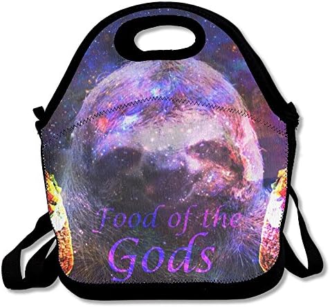 Sloths In Space Tacos Food Of The Gods Insulated Lunch Bag Picnic Lunch Tote For Work, Picnic, Travelling