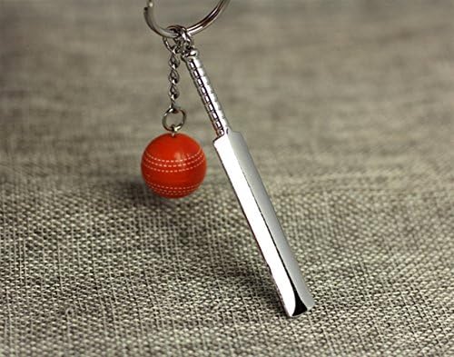 Visic Bag Pendant Keyrings Cricket Pendant Metal Keyring Purse Hand Bag Car Charm Keychain Gift (Red)