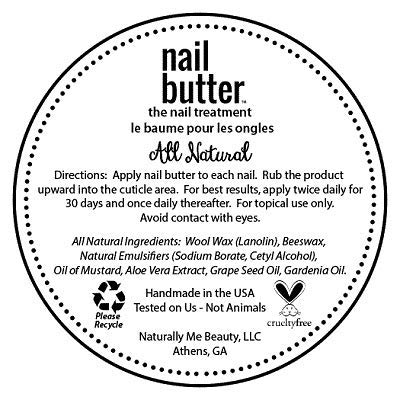 Nail Butter Cuticle Repair Cream with Gardenia Essential Oil, 1 oz Jar