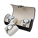 AUTOARK Leather Roll Traveler's Watch Storage Organizer for 3 Watch and/or Bracelets (Black),AW-006