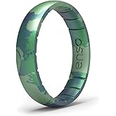 Enso Rings Handcrafted Thin Silicone Ring – Comfortable and Flexible Design – 4.3mm Wide, 1.75mm Thick