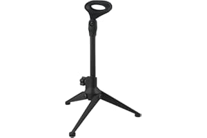 SundiooK Adjustable Desktop Microphone Stand Tripod with 22C29 cm Height Adjustment, ABS Construction, for Compact Space-Savi