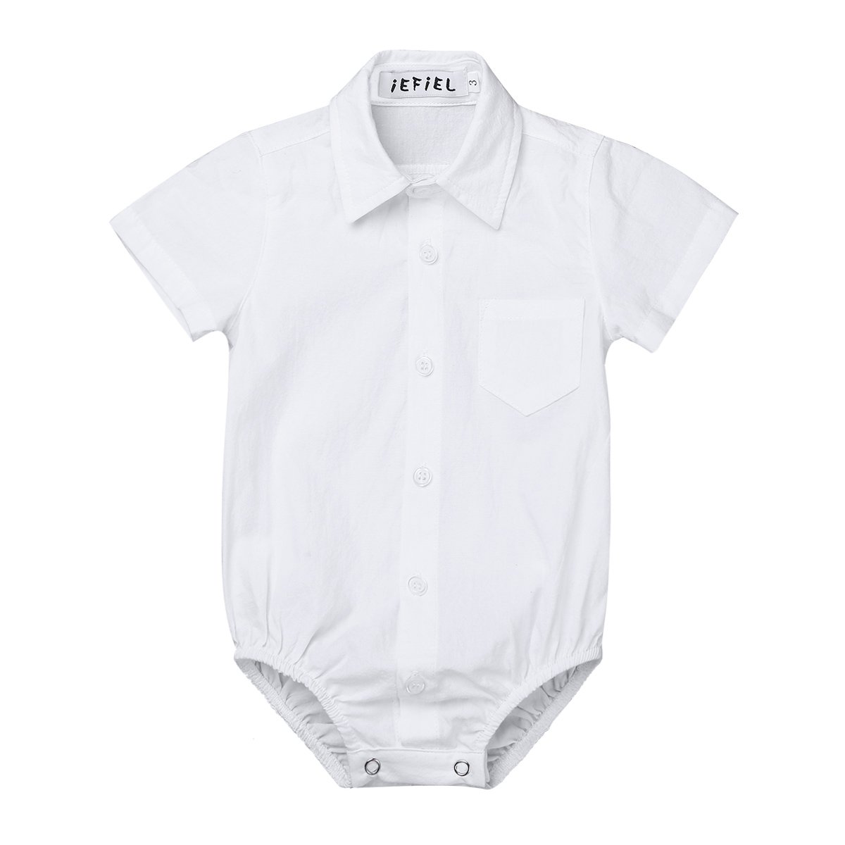baby boy white short sleeve dress shirt