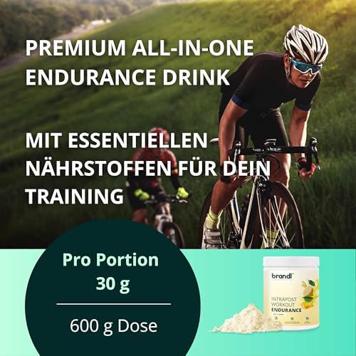 All-in-One Ausdauer-Drink Endurance | Isotonisches Getränkepulver | brandl® | EAAs-Pulver, Mineralien, Elektrolyte & Superfoods | 600g thumbnail 2