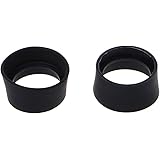jackyee2Pcs Soft Rubber Eyepiece Eye Shield 2930Mm Eye Guards Cups Eyepiece Covers for Binocular Microscope Black