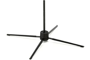 K&M - Konig & Meyer 15262.000.55 - Soprano Recorder and Piccolo 4-Leg Stand - Professional Grade for all Musicians - Extremely Lightweight & Compact - Stable Secure Base - German Made - Black