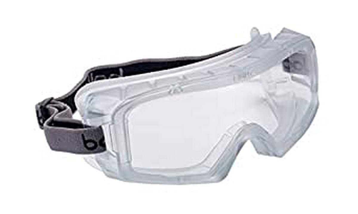Bollé COVERSI One Size "Coverall" Sealed Safety Goggles - Clear/Black