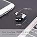 Silicon Power 64GB Flash Drive USB 3.0 Dual Drive USB Type-C C31 Swivel Dual Flash Drive Type C Ready for Smartphones Tablets and New MacBook (SP064GBUC3C31V1K)