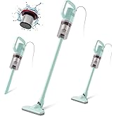 KEROMEE Stick Vacuum Cleaner, Corded Handheld Vacuum Cleaner Mini Electric Broom for Pet Hair Hardwood Floor Cat Litter Cleaning (13ft-Cord)