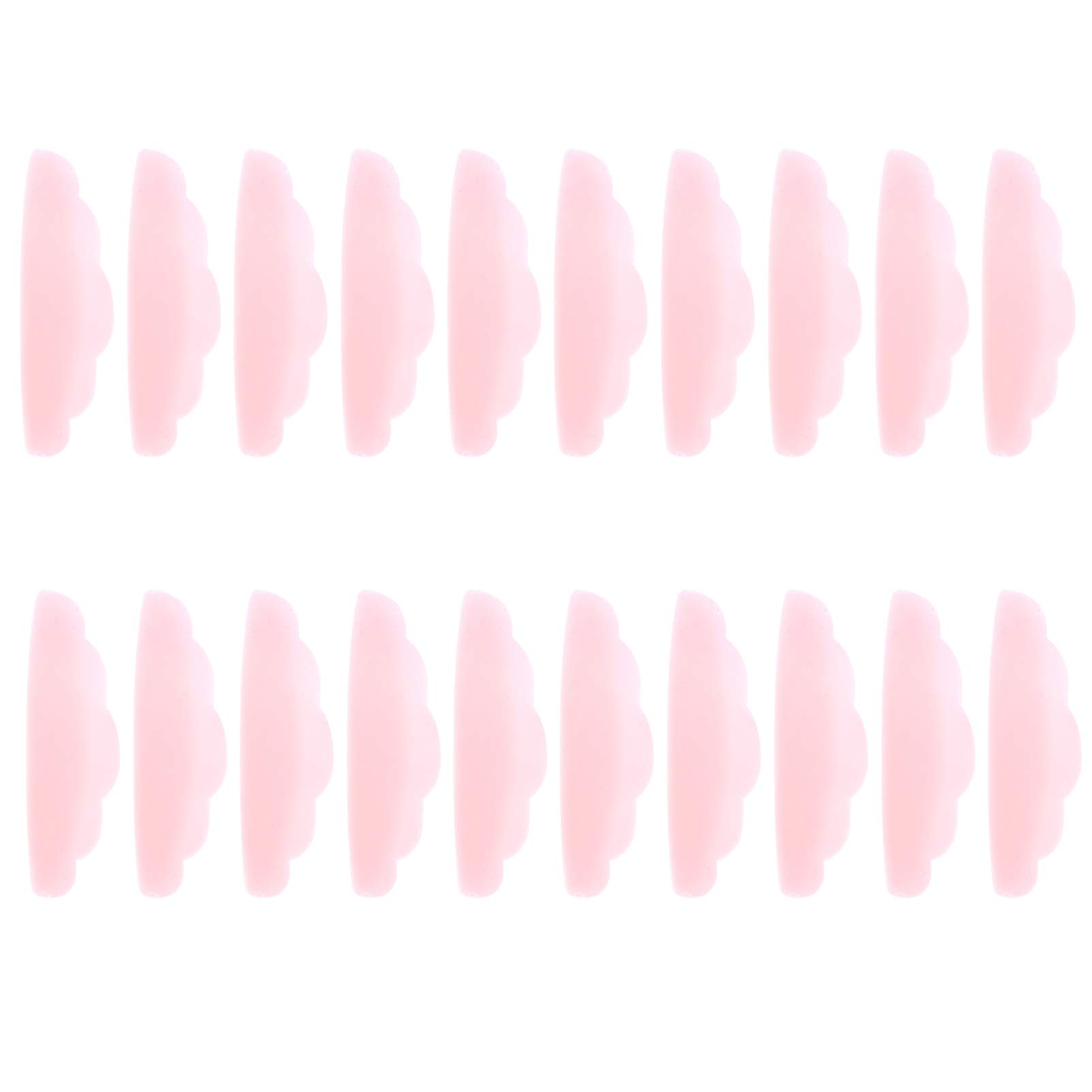 Lurrose Makeup Set 20 Pairs Silicone Eyelash Perming Curler Shield Pads Kit Eyelash Perm Silicone Pad Lash Lift Rods Makeup Beauty Tools Makeup Brush Set