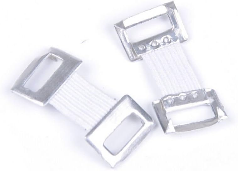 Velishy(TM) 10 x Replacement Elastic Bandage Wrap Stretch Metal Clips Fixation Clamps Hooks
