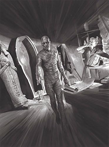 Universal Monsters: "The Mummy" by Alex Ross - Hand-Signed Limited Edition of 50 - Giclee on Canvas - NEW 28x21 with COA - Officially Licensed and Published by Universal Pictures and Alex Ross Art
