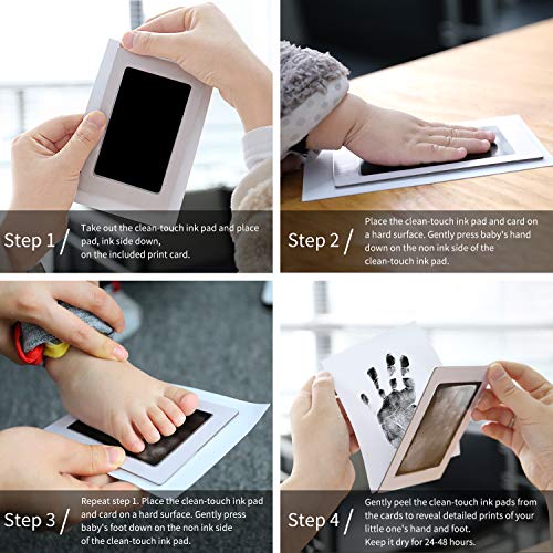 Norjews Baby Handprint and Footprint Photo Frame Kit for Newborn Boys