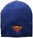 Superman Men's Logo Slouchy Beanie, Navy, One Size