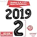 2019 Balloons, Red for New-Year, Large 40 Inch | Red and Black Balloon Kit | New Years Eve Party Supplies 2019 | Graduations Party Supplies 2019 | New Years Party Decorations, Graduations Decorations