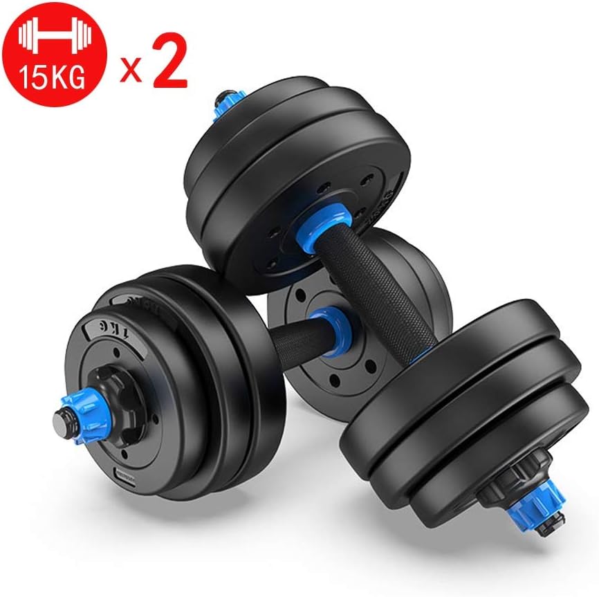 5KGX2,7.5KGX2,10KGX2,15KGX2 Eco-friendly rubber coated men's dumbbells Dumbbell Set with Adjustable Weights Hex Rubber Weights Workout Dumbbells Set Metal Ergonomic Handles Prevent Rolling and Injury