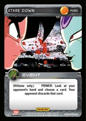 Dragon Ball Z CCG Set 1 Single Card Rare Stare Down R151