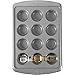 Wilton Ever-Glide Muffin Pan, Enjoy Warm Home-Made Muffins Right Out of Your Oven, Great for Cupcakes, Roasted Veggies, Shredded Potato Egg Cups and More, 12 Cup