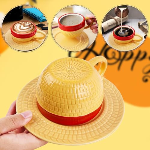 Tazas de café de cerámica de anime de una pieza,Taza de Café de Una Pieza con Diseño de Anime de Luffy, para Amantes del Anime,Navidad,cumpleaños o adornos