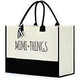 FORBIDDEN PAPER Mimi Birthday Tote - Grandma Gift, Travel Handbag for Mimi, Nana, Granny - Retirement Appreciation Gift