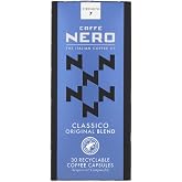 Caff&egrave; Nero Classico Nespresso Compatible Pods &ndash; Medium Roast, 30 Count | Dark Chocolate &amp; Caramel Notes, 100% Aluminium Recyclable Capsules, Italian Roast, Original Line