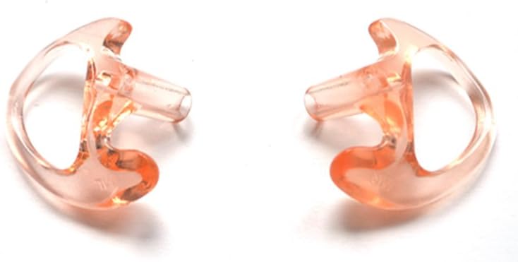 HYS 3.5mm Police Listen Only Acoustic Tube Earpiece with One Pair Medium Earmolds for Speaker Mics: Sports & Outdoors