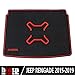 biosp Car Rear Trunk Mat Cargo Liner for Jeep Renegade 2015 2016 2017 2018 2019 All Weather Black Red Heavy Duty Rubber Custom Fit-Waterproof-Odorless