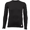 Carhartt Men's Force Lightweight Stretch Grid Base Layer Crewneck Top