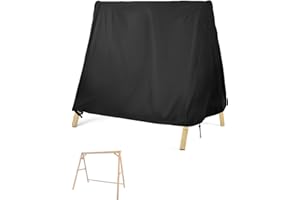 Kasla Outdoor Swing Cover, Waterproof and Heavy-Duty, Cover for Patio A Frame Swing Set & Porch Glider Hammock & Porch Swing Stand - 81" Lx57 Wx70 H