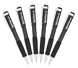 Pentel Twist-Erase III Automatic Pencil, 0.5mm, Black, Pack of 6