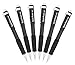 Pentel Twist-Erase III Automatic Pencil, 0.5mm, Black, Pack of 6