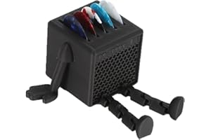 Quhoxdye Guitar pick storage box& 5pcs Guitar Picks, personalized ukulele pick storage box, desktop decoration. Organizer Mus