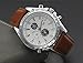 CIVO Mens Watches White Decorative Sub Dials Brown Leather Band Wrist Watches Classic Fashion Design Dress Casual Business Japan Movement Quartz Watches for Men (Brown)