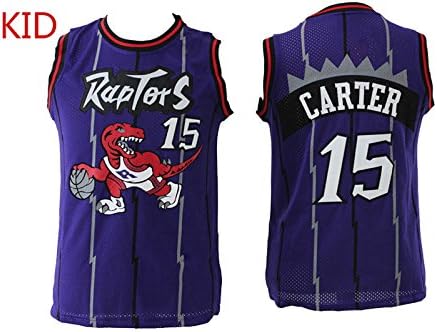 Toronto Raptors Vince Carter #15 Kids Purple Retro Jersey M